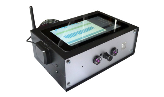 Varia-class demo device with face recognition camera, LTE and WiFi connection, sensors for telemetry and LCD touch screen